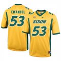 North Dakota State Bison 53 Kyle Emanuel Gold College Football Jersey