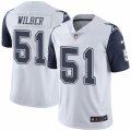 Youth Nike Dallas Cowboys #51 Kyle Wilber Limited White Rush NFL Jersey