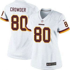 Womens Nike Washington Redskins #80 Jamison Crowder Limited White NFL Jersey