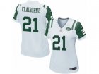 Women Nike New York Jets #21 Morris Claiborne Game White NFL Jersey