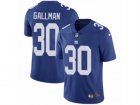 Mens Nike New York Giants #30 Wayne Gallman Vapor Untouchable Limited Royal Blue Team Color NFL Jersey