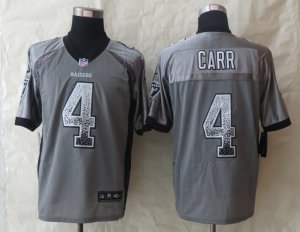 2014 New Nike Okaland Raiders #4 Carr Grey Jerseys(Elite Drift Fashion)