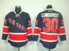 NHL Jerseys New York Rangers #30 Lundqvist dk blue