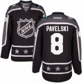 Mens Reebok San Jose Sharks #8 Joe Pavelski Authentic Black Pacific Division 2017 All-Star NHL Jersey