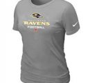 Women Baltimore Ravens light grey T-Shirt