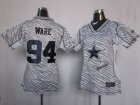 Nike Women Dallas Cowboys #94 Ware Womens FEM FAN Zebra Jerseys