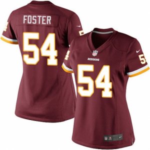 Womens Nike Washington Redskins #54 Mason Foster Limited Burgundy Red Team Color NFL Jersey