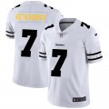 Nike Steelers #7 Ben Roethlisberger White Team Logos Fashion Vapor Limited Jersey