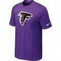 Atlanta Falcons Sideline Legend Authentic Logo T-Shirt Purple
