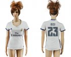 Womens Real Madrid #23 Isco Home Soccer Club Jersey