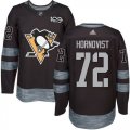 Mens Pittsburgh Penguins #72 Patric Hornqvist Black 1917-2017 100th Anniversary Stitched NHL Jersey