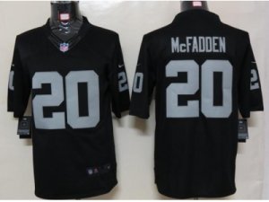 Nike NFL oakland raiders #20 darren mcfadden black jerseys[Limited]