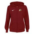 Women NEW Washington Red Skins Ladies Tailgater Full Zip Hoodie red