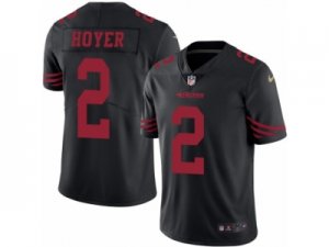 Mens Nike San Francisco 49ers #2 Brian Hoyer Limited Black Rush NFL Jersey