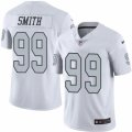 Nike Oakland Raiders #99 Aldon Smith White Mens Stitched NFL Limited Rush Jersey