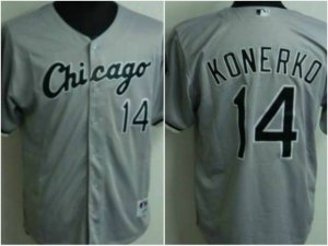 youth mlb chicago white sox #14 konerko grey