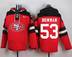 Nike San Francisco 49ers #53 NaVorro Bowman Red Player Pullover Hoodie