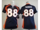 Nike Women Denver Broncos #88 Demaryius Thomas Blue Jerseys