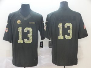 Nike Raiders #13 Odell Beckham Jr Black Camo Salute to Service Limited Jersey