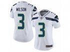Women Nike Seattle Seahawks #3 Russell Wilson Vapor Untouchable Limited White NFL Jersey