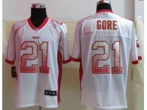 Nike San Francisco 49ers #21 Gore White Jerseys(Drift Fashion Elite)