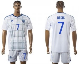 Bosnia Herzegovina #7 Besic Away Soccer Country Jersey