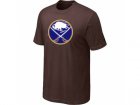 NHL Buffalo Sabres Big & Tall Logo Brown T-Shirt