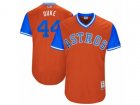 2017 Little League World Series Astros Luke Gregerson #44 Duke Orange Jersey