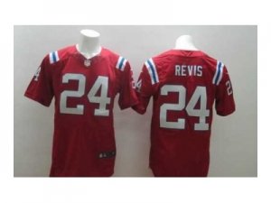 Nike new england patriots #24 revis red jerseys[Elite]