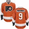 Mens Reebok Philadelphia Flyers #9 Ivan Provorov Authentic Orange Home NHL Jersey