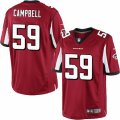 Mens Nike Atlanta Falcons #59 DeVondre Campbell Limited Red Team Color NFL Jersey