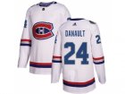 Men Adidas Montreal Canadiens #24 Phillip Danault White Authentic 2017 100 Classic Stitched NHL Jersey