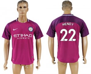 2017-18 Manchester City 22 MENDY Away Thailand Soccer Jersey