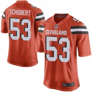 Men\'s Nike Cleveland Browns #53 Joe Schobert Game Orange Alternate NFL Jersey