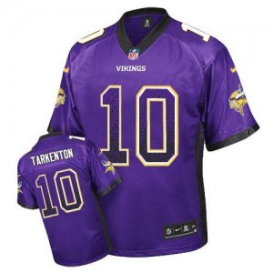 Nike Minnesota Vikings #10 Fran Tarkenton Purple Jersey(Elite Drift Fashion)