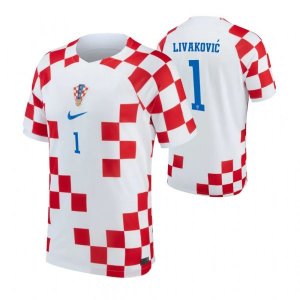 Croatia# 1 LIVAKOVIC Home 2022 FIFA World Cup Thailand Soccer Jersey
