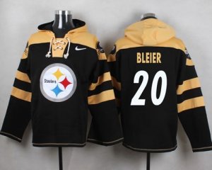 Nike Pittsburgh Steelers #20 Rocky Bleier Black Player Pullover NFL Hoodie