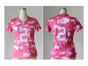 Nike women jerseys atlanta falcons #2 matt ryan pink[fashion camo]