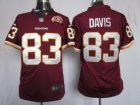 Nike NFL Washington Redskins #83 Fred Davis Red Jerseys W 80th Patch(Elite)