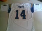 nfl San Diego Chargers 14# Dan Fouts white Mitchell&Ness
