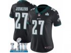 Women Nike Philadelphia Eagles #27 Malcolm Jenkins Black Alternate Vapor Untouchable Limited Player Super Bowl LII NFL Jersey