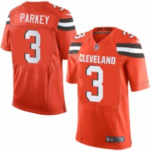 Men\'s Nike Cleveland Browns #3 Cody Parkey Limited Orange Alternate NFL Jersey