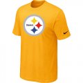 Nike Pittsburgh Steelers Sideline Legend Authentic Logo T-Shirt Yellow