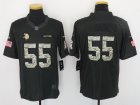 Nike Vikings #55 Anthony Barr Black Camo Salute To Service Limited Jersey