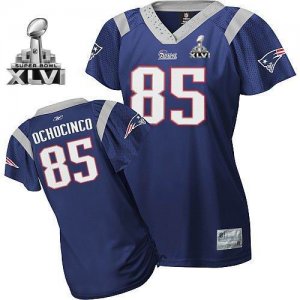 women patriots #85 ochocino field flirt fashion 2012 super bowl xlvi blue