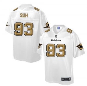 Nike Miami Dolphins #93 Ndamukong Suh White Men NFL Pro Line Fashion Game Jersey