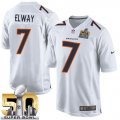 Nike Denver Broncos #7 John Elway White Super Bowl 50 Men Stitched NFL Game Event Jersey