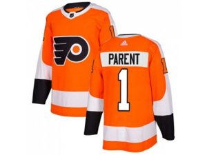 Youth Adidas Philadelphia Flyers #1 Bernie Parent Orange Home Authentic Stitched NHL Jersey