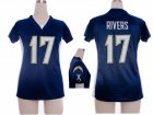 Nike Women San Diego Chargers #17 Philip Rivers blue jerseys[draft him ii top]