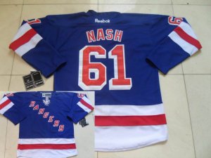 Reebok NHL Jerseys New York Rangers #61 nash blue